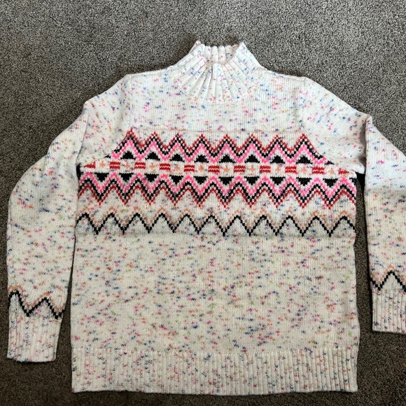 Ann Taylor LOFT Mock Multi-Color Sweater - Picture 5 of 5